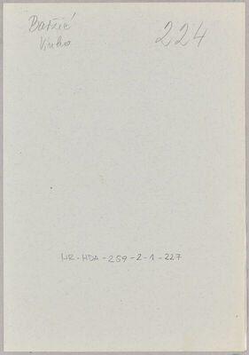 Baržić, Vinko, 22.8.1899. Policijski karton