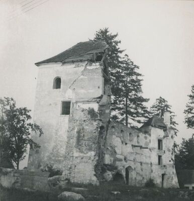 Ivanec - pogled na dvorac (stari grad Ivanec)