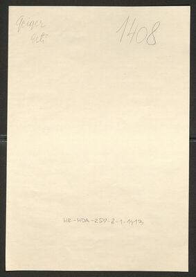 Geiger, Esti, 23.5.1887. Policijski karton