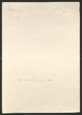 Čemerin, Juraj, 12.4.1925. Policijski karton