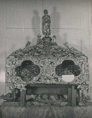 Lepoglava - Crkva Bogorodice, relikvijar u obliku škrinjice s moćima sv. Feliksa mučenika