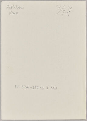 Betlehem, Tomo, 5.11.1896. Policijski karton