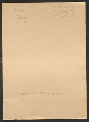 Uroić, Josip, 12.9.1897. Policijski karton