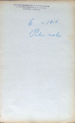 Putni nalozi članovima Zemaljskog povjerenstva za 1916. godinu, te iskaznica Gjure Szabe