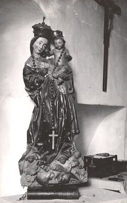 Remetinec - Crkva Blažene Djevice Marije, plastika Madone s Djetetom