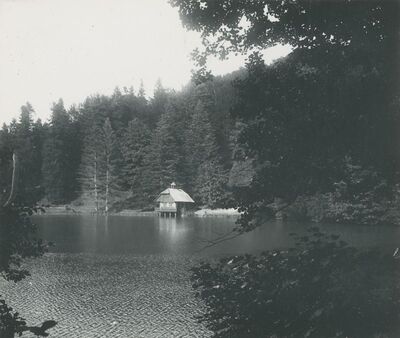 Trakošćan - kućica na jezeru