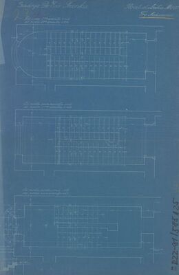 Stambena zgrada Frank, stubišta/tlocrt/od podruma do III. kata