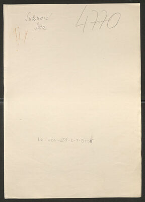 Suknaić, Ivan, 4.4.1909. Policijski karton