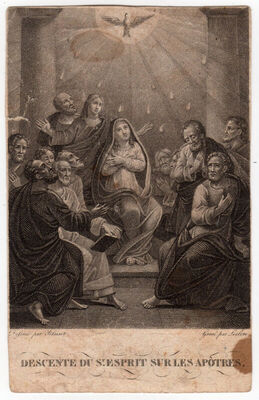Descente du St. Esprit sur les Apotres
