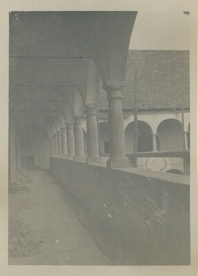 Klenovnik - dvor Drašković u vrijeme pregradnje u lječilište