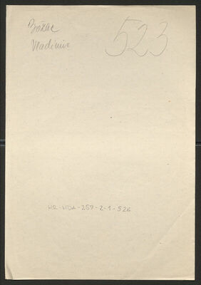 Božac, Vladimir, 1919. Policijski karton