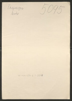 Šneperger, Mato, 17.11.1909. Policijski karton