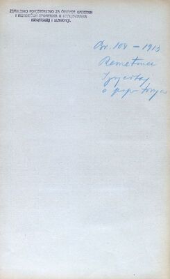 Remetinec (Novi Marof) - Crkva Blažene Djevice Marije i župni dvor, izvještaj o popravku tornja crkve