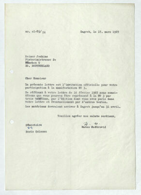 Korespondencija Matko Meštrović - Reimer Jochims - dogovor o NT3