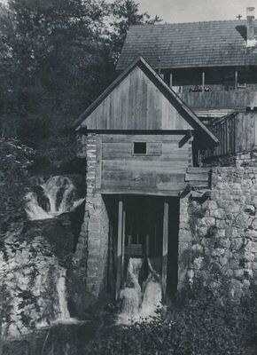 Rastoke (Slunj) - Mlinica, uže pročelje