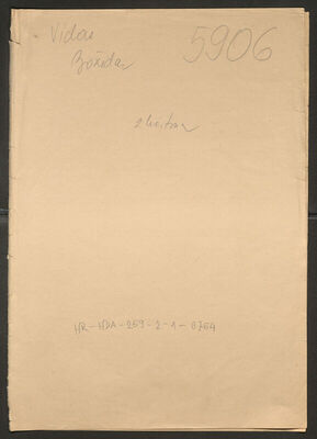 Vidas, Božidar, 19.12.1894. Policijski karton