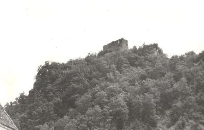 Kostel (Pregrada) - Ostaci srednjovjekovne utvrde Kostelgrad, situacija