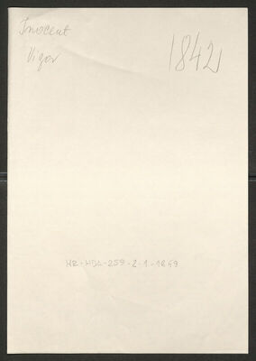 Inocent, Vigor, 17.4.1914. Policijski karton