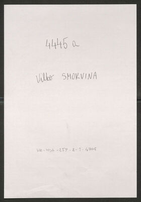 Smokvina, Vilko, 10.8.1888. Policijski karton