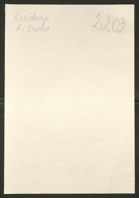 Kereškenji, Zlatko, 5.8.1908. Policijski karton