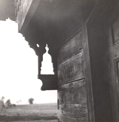 Velika Mlaka - Kapela sv. Barbare, detalj mrtvačnice