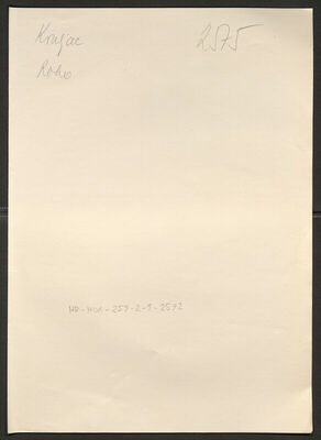 Kruljac, Roko, 27.6.1909. Policijski karton