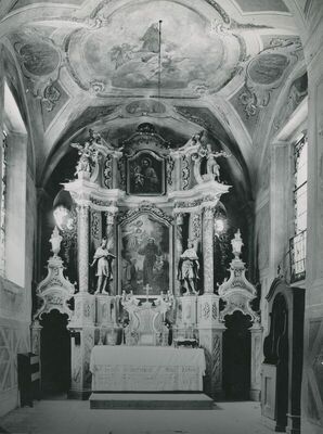 Klanjec - Župna crkva Navještenja Blažene Djevice Marije, unutrašnjost, oltar