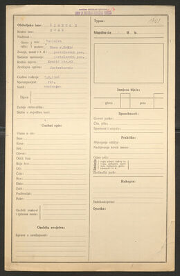 Šimecki, Ivan, 7.10.1906. Policijski karton