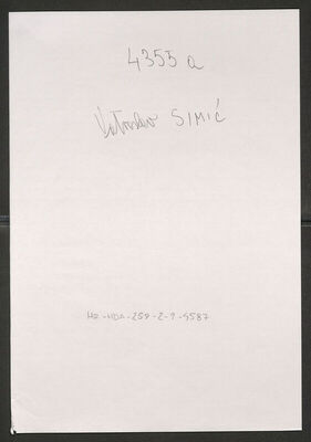 Simić, Vatroslav, 8.10.1902. Policijski karton