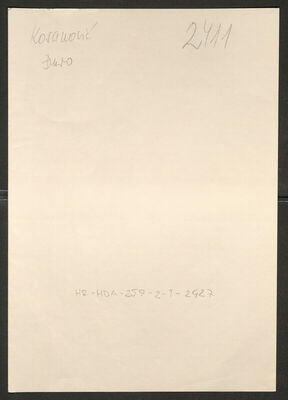 Kosanović, Đuro. Policijski karton