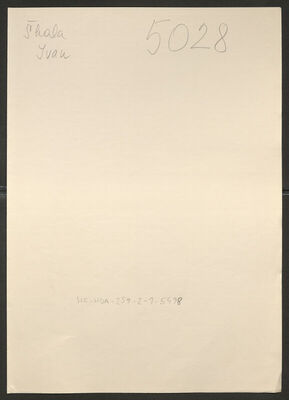 Škala, Ivan. Policijski karton