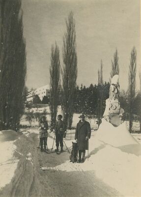 Klenovnik - dvor u snijegu