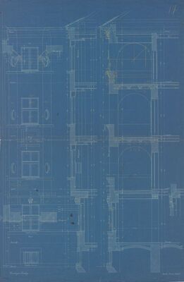 Stambena zgrada Lustig, presjek