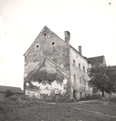 Gornji Tkalec - Dvorac, sjeverno zabatno pročelje