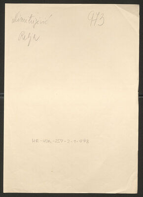 Dimitrijević, Relja, 3.6.1909. Policijski karton