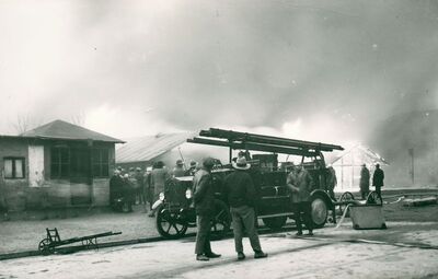 Zagreb (Klaićeva ulica) - Ciglana, spaljivanje baraka