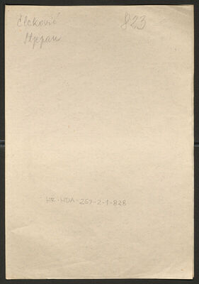 Čleković, Stjepan, 14.1.1912. Policijski karton