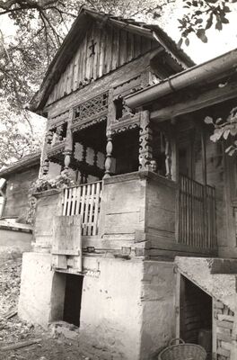 Graberje - Tradicijska kuća, južno pročelje