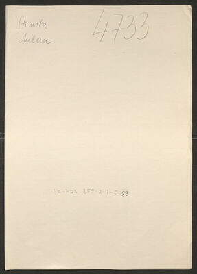 Strmota, Milan, 1.10.1896. Policijski karton