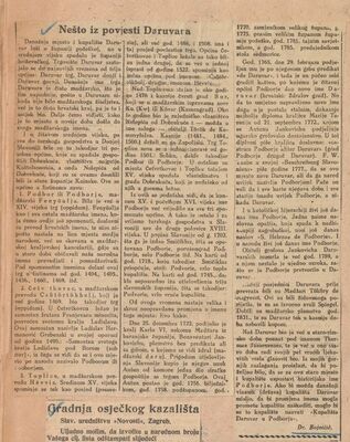 Nešto iz povjesti Daruvara