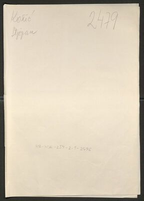 Kožić, Stjepan, 26.11.1918. Policijski karton