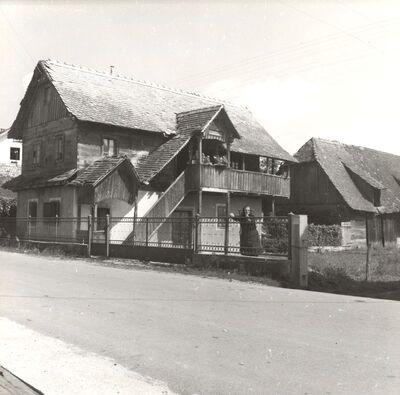 Mraclin - Tradicijska kuća, ulično i ulazno pročelje