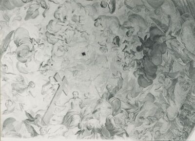 Ludbreg - Dvorac, freske u kupoli bivše dvorske kapele na katu