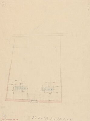 Meštrovićev atelijer (Ivan Meštrović), tlocrt (detalj)/atrij