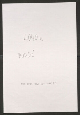 Rupčić. Policijski karton