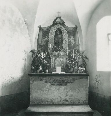 Kuzminec (Mihovljan) - Kapela sv. Marije Magdalene, unutrašnjost, detalj