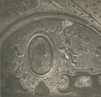 Lepoglava - Župna crkva, biblioteka, detalj štukature