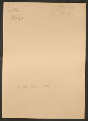 Trap, Hinko, 13.6.1905. Policijski karton