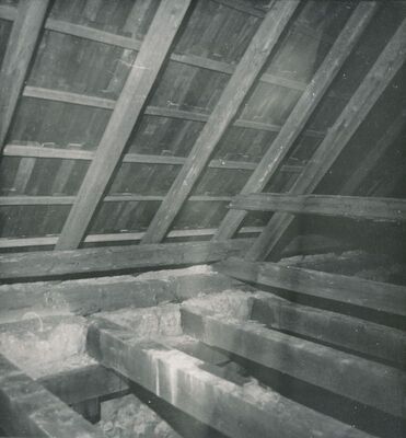 Ozalj - Stari grad, žitnica, detalj krovišta