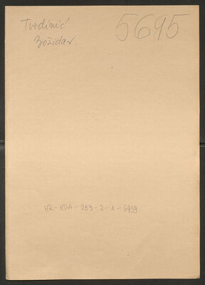 Tvrdinić, Božidar, 17.12.1903. Policijski karton